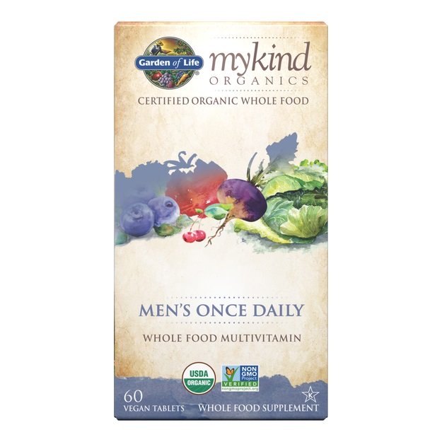 Garden of Life, Mykind Organics Men's Once Daily - 60 vegan tablets