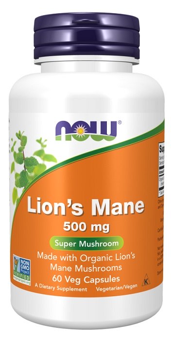 NOW Foods, Lion's Mane, 500mg - 60 vcaps