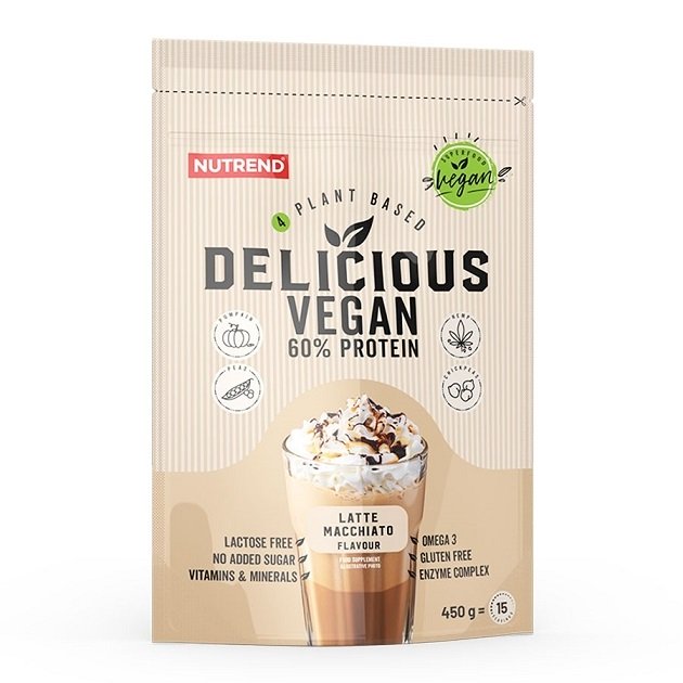 Nutrend, Delicious Vegan, Latte Macchiato - 450g