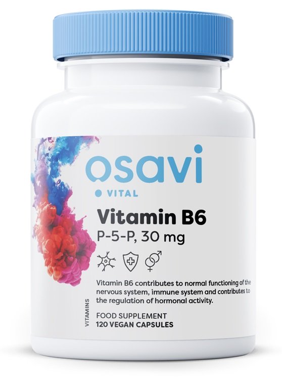 Osavi, Vitamin B6 - P-5-P, 30mg - 120 vegan caps