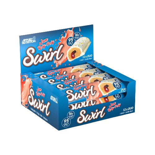 Applied Nutrition, Swirl Duo Bar, Jam Roly-Poly - 12 x 60g