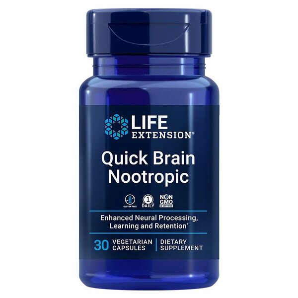 Life Extension, Quick Brain Nootropic - 30 vcaps