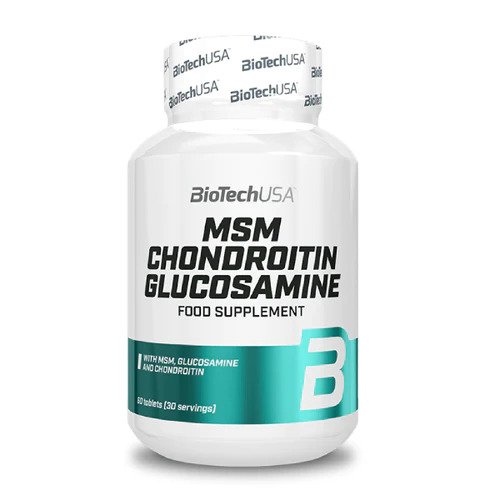 BioTechUSA, MSM Chondroitin Glucosamine - 60 tablets