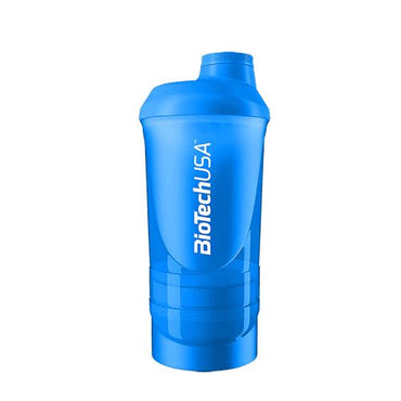 BioTechUSA Accessories, Wave+ Shaker, Blue - 600 ml. (+ 200 ml.+ 150 ml.)
