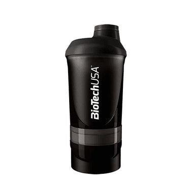 BioTechUSA Accessories, Wave+ Shaker, Black Smoke - 600 ml. (+ 200 ml.+ 150 ml.)