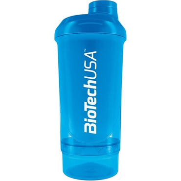 BioTechUSA Accessories, Wave+ Shaker, Blue - 500 ml. (+ 150 ml.)
