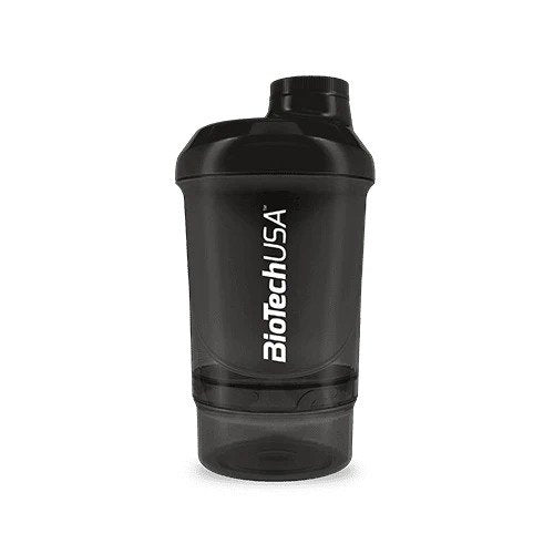 BioTechUSA Accessories, Wave+ Shaker, Black Smoke - 300 ml. (+ 150 ml.)