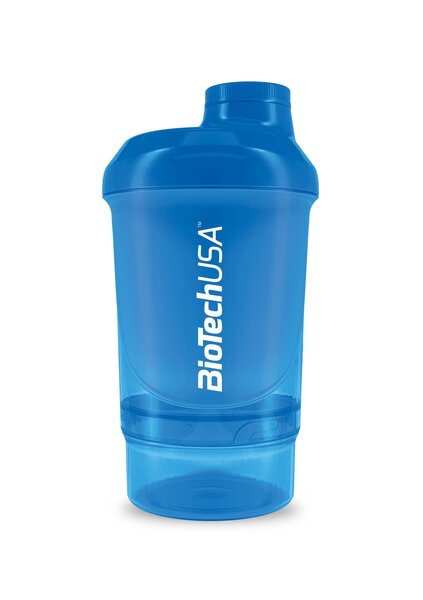 BioTechUSA Accessories, Wave+ Shaker, Blue - 300 ml. (+ 150 ml.)