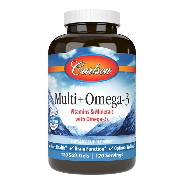 Carlson Labs, Multi + Omega-3 - 120 softgels