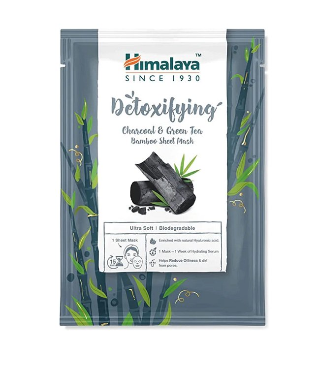 Himalaya, Detoxifying Charcoal & Green Tea Bamboo Sheet Mask - 30 ml.