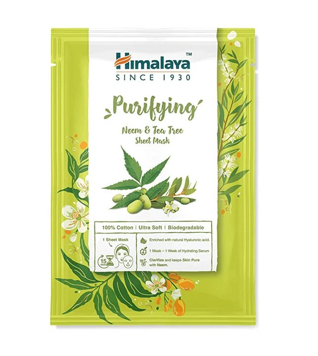 Himalaya, Purifying Neem & Tea Tree Sheet Mask - 30 ml.