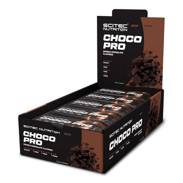 SciTec, Choco Pro Bar, Double Chocolate - 20 x 50g