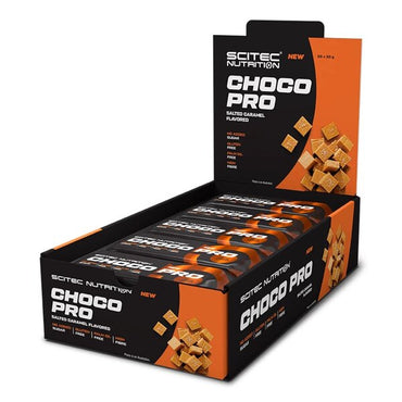 SciTec, Choco Pro Bar, Salted Caramel - 20 x 50g