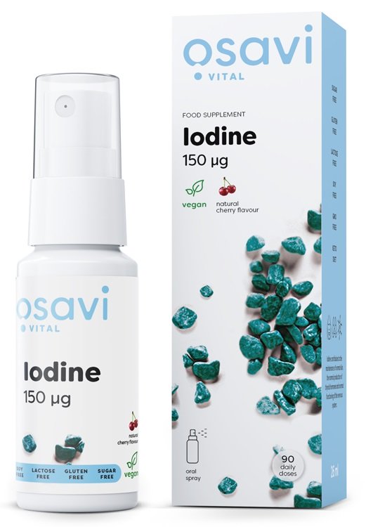 Osavi, Iodine Oral Spray, 150mcg (Cherry) - 26 ml.