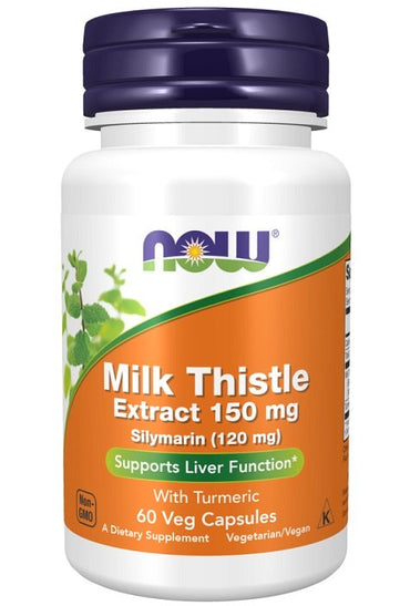 NOW Foods, Milk Thistle Extract with Turmeric, 150mg - 60 vcaps
