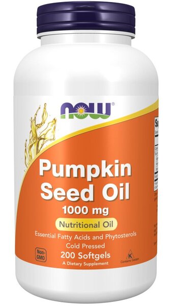 NOW Foods, Pumpkin Seed Oil, 1000mg - 200 softgels