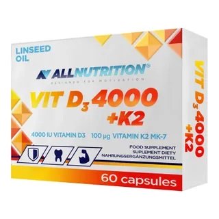 Allnutrition, Vit D3 4000 + K2 - 60 caps