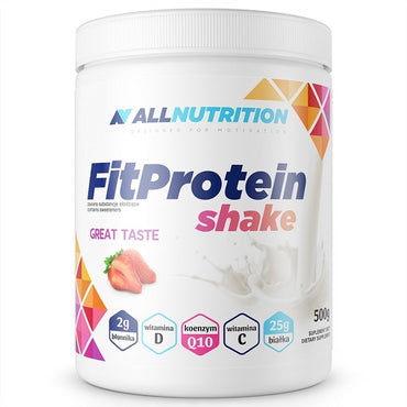 Allnutrition, Fit Protein Shake, Strawberry - 500g