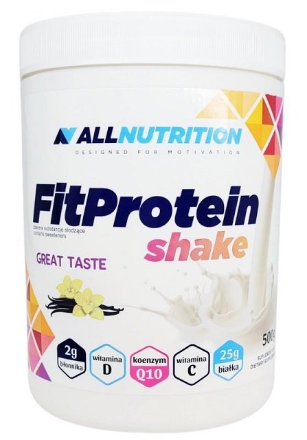 Allnutrition, Fit Protein Shake, Vanilla - 500g