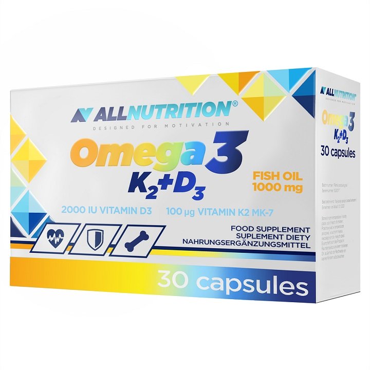 Allnutrition, Omega 3, K2+D3 - 30 caps