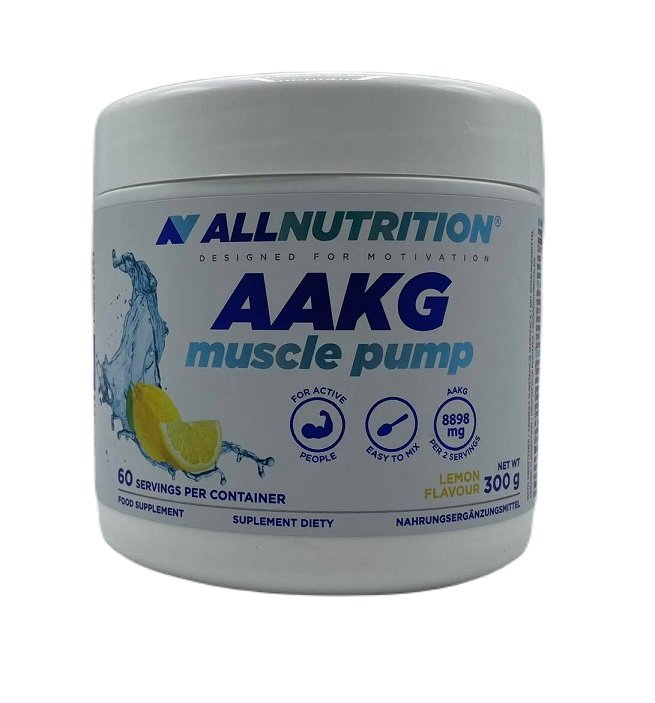 AllNutrition, Aakg مضخة العضلات، بالليمون - 300 جرام