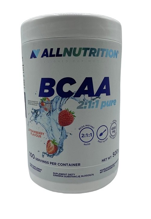 Allnutrition, BCAA 2:1:1 Pure, Strawberry - 500g