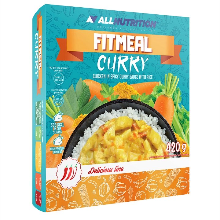 Allnutrition, Fitmeal, Curry - 420g