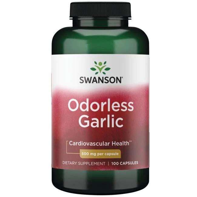 Swanson, Odorless Garlic, 500mg - 100 caps