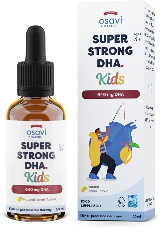 Osavi, Super Strong DHA Kids, 640mg DHA (Lemon) - 50 ml.