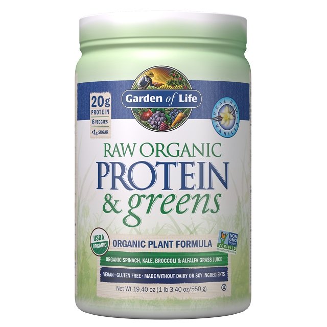 Garden of Life, Raw Organic Protein & Greens, Vanilla - 550g