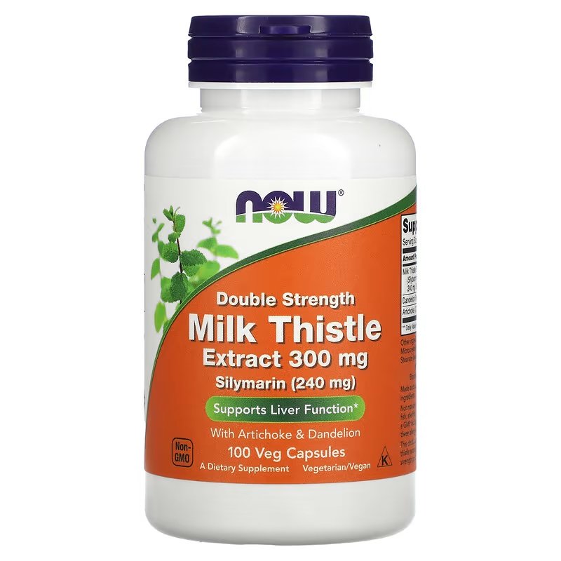 NOW Foods, Milk Thistle Extract with Artichoke & Dandelion, 300mg Double Strength - 100 vcaps