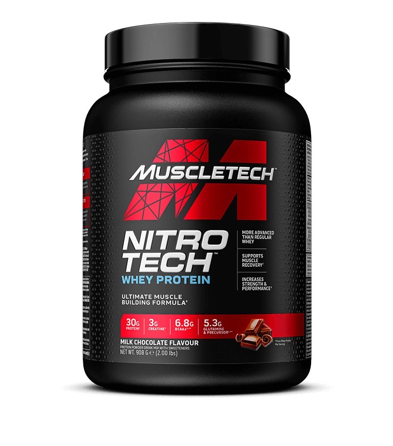 MuscleTech, Nitro-Tech, Milk Chocolate - 908g