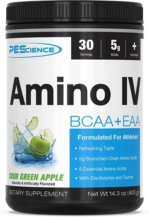 PEScience, Amino IV, Sour Green Apple - 405g