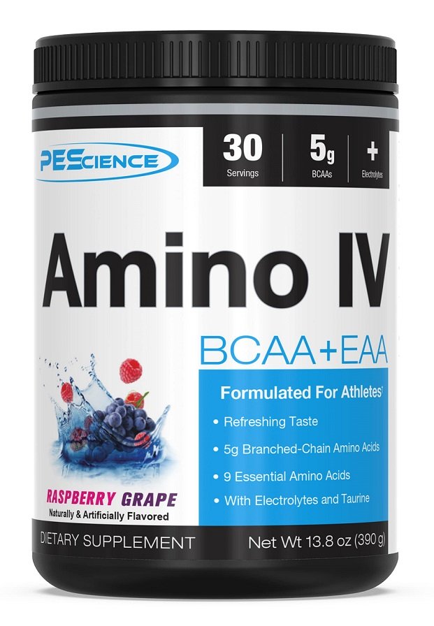 PEScience, Amino IV, Raspberry Grape - 390g