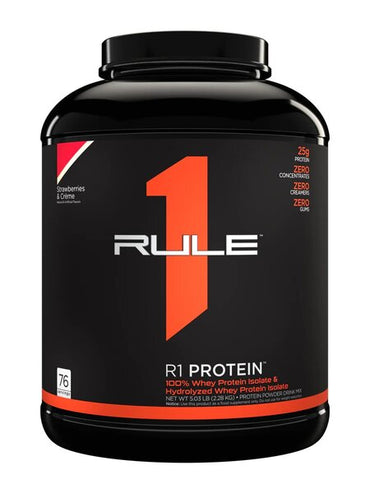 Regola uno, proteine ​​r1, fragole e crema - 2280 g