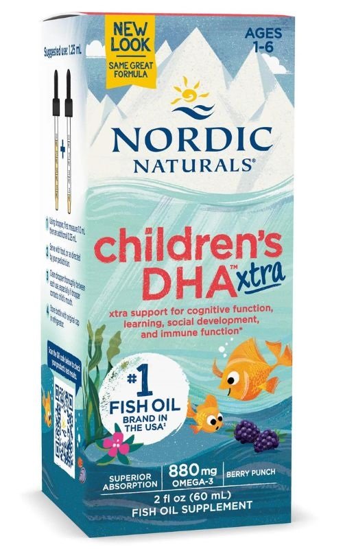 Nordic Naturals, Children's DHA Xtra, 880mg Berry Punch - 60 ml.