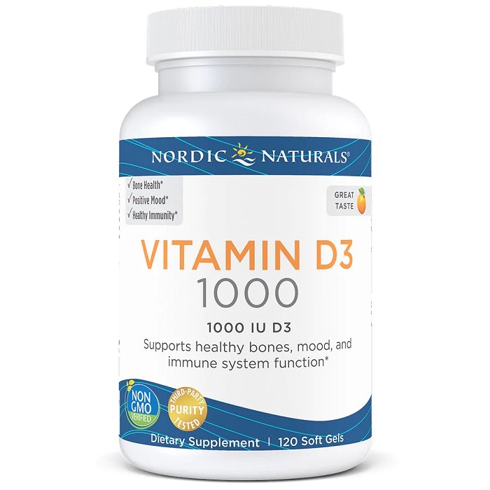 Nordic Naturals, Vitamin D3, 1000 IU Orange - 120 softgels