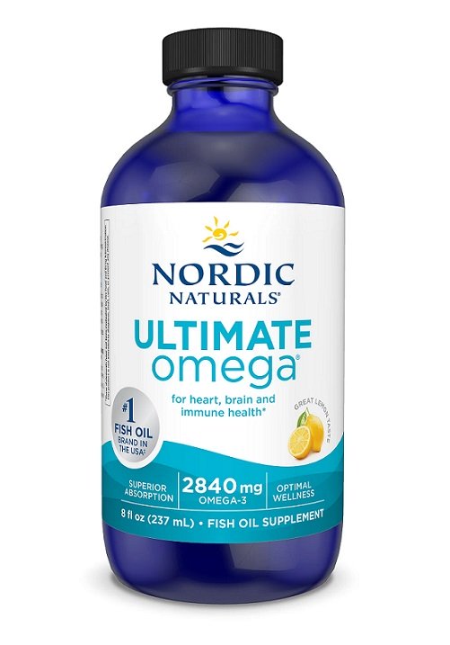 Nordic Naturals, Ultimate Omega, 2840 mg Zitrone – 237 ml.
