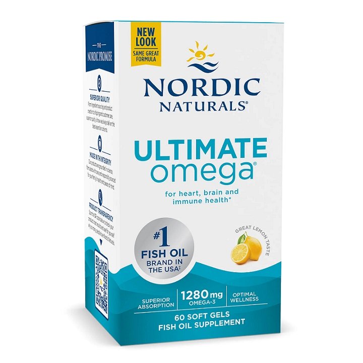 Nordic Naturals, Ultimate Omega, 1280mg 레몬(EAN 768990017902) - 60 소프트젤