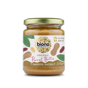 Biona Bio, Erdnussbutter, glatt gesalzen – 250g