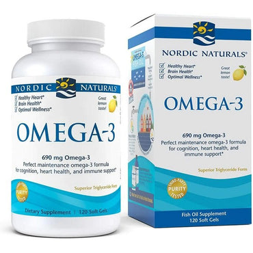 Nordic Naturals, Omega-3, 690mg Lemon (EAN 768990027604) - 120 softgels