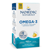 Nordic Naturals, Omega-3, 690mg Lemon - 60 softgels