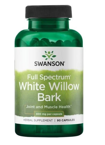 Swanson, Full Spectrum White Willow Bark, 400mg - 90 caps