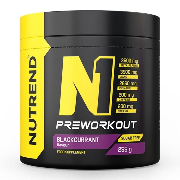 Nutrend, N1 Pre-Workout, Blackcurrant - 255g