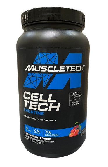 MuscleTech, Cell-Tech Creatine, Fruit Punch (New Formula) - 1130g