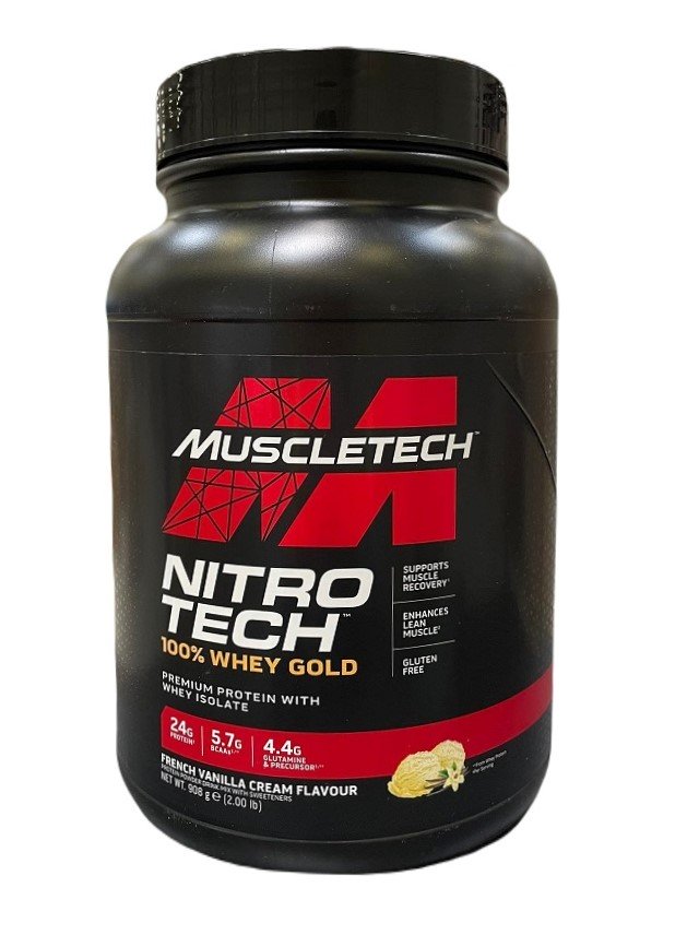 MuscleTech, Nitro-Tech 100% Whey Gold, French Vanilla Cream (EAN 631656260090) - 908g