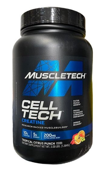 MuscleTech, Cell-Tech Creatine, Tropical Citrus Punch (US Formula) - 1360g