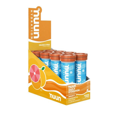 Nuun, Daily Hydration Immunity, Orange Citrus - 8 x 10 count tubes