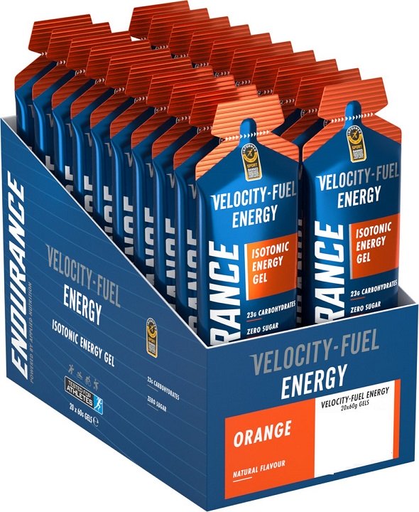 Applied Nutrition, Gel énergétique isotonique Endurance Energy, Orange - 20 x 60 g