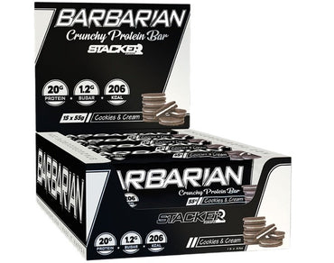 Stacker2 Europe, Barbarian, Cookies & Cream – 15 x 55 g